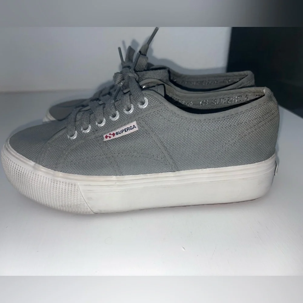 Superga Platform Sneakers gray